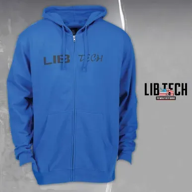 Lib Tech Logo Hooded Zip Royal | Неопренова качулка