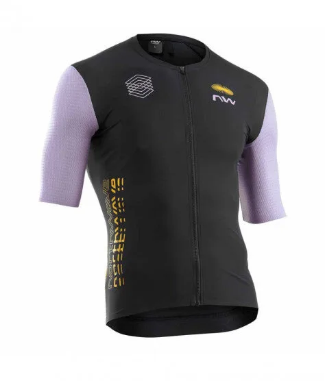 Northwave Extreme Evo Black/Lilac - Men's Bike Jersey