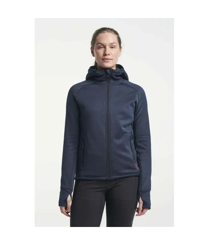 Tenson TXlite Midlayer Zip Dark Blue | Дамски суитшърт с качулка
