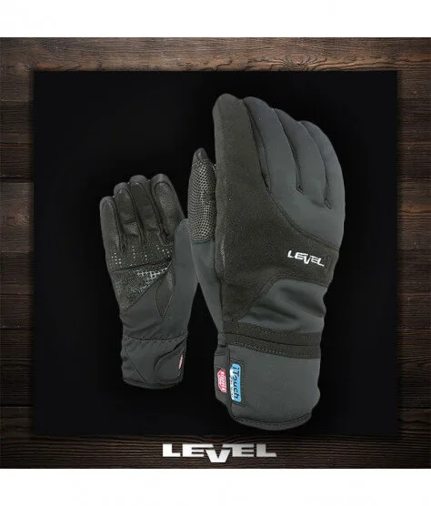 Level Tempest I-Touch Black | Зимни ръкавици – TrueRiders