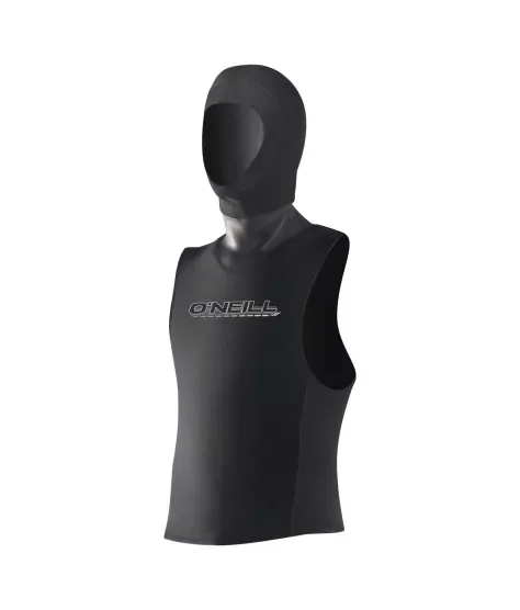 O'Neill Dive 3mm Vest W/Hood, Black – неопренов елек с качулка