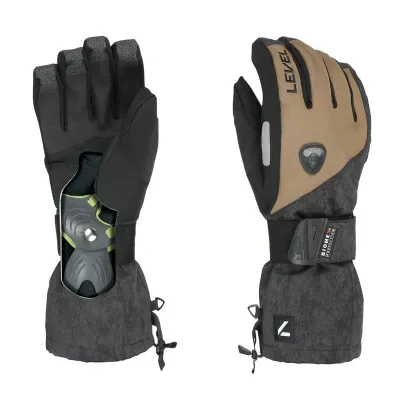 Level Fly Olive Green - Snowboard Gloves with Protector Level Fly Olive Green - Snowboard Gloves with Protector