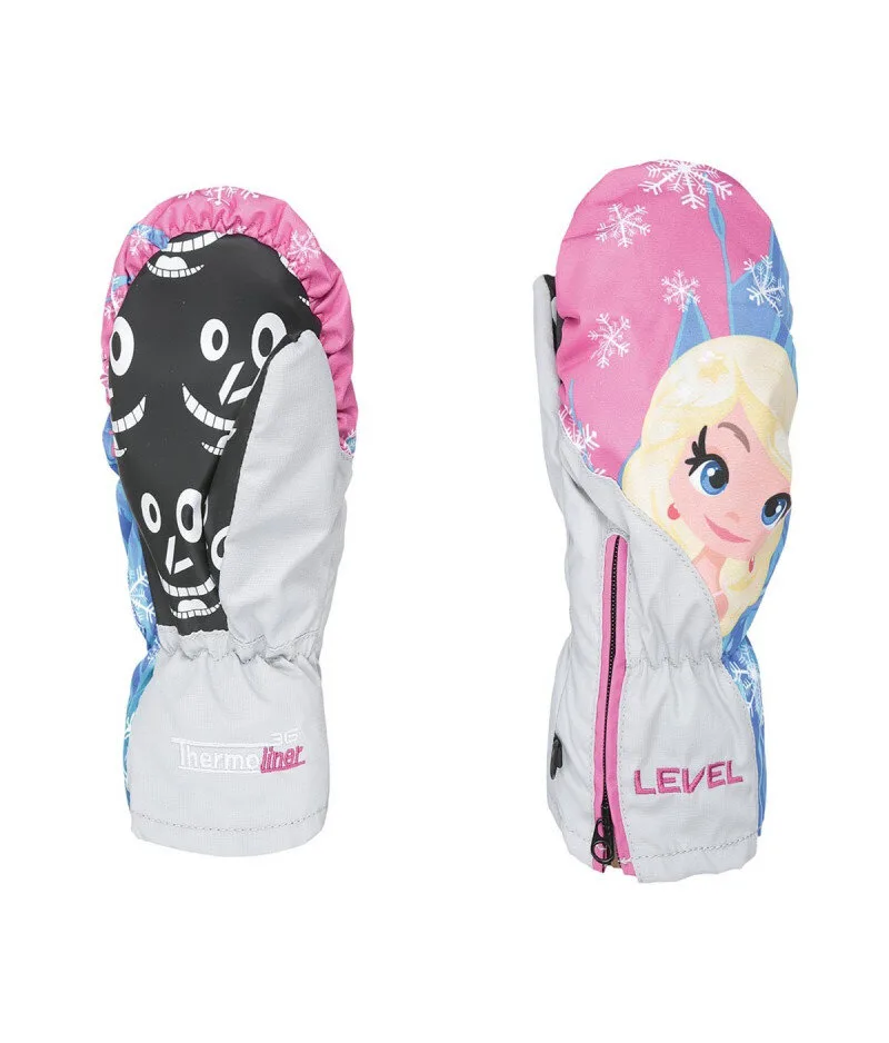 Level Lucky Mitt Blue - Kids' Ski Mittens