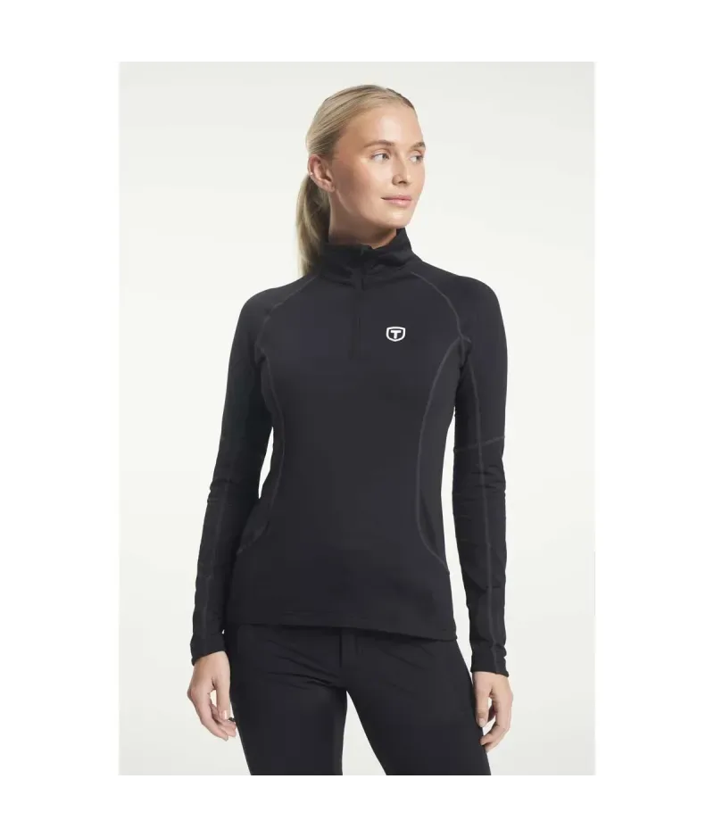 Tenson TXlite Half Zip Black | Дамски междинен слой за туризъм Tenson TXlite Half Zip Black | Дамски междинен слой за туризъм