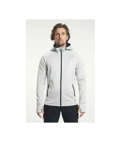 Tenson TXlite Midlayer Zip Light Grey | Мъжки суитшърт с качулка