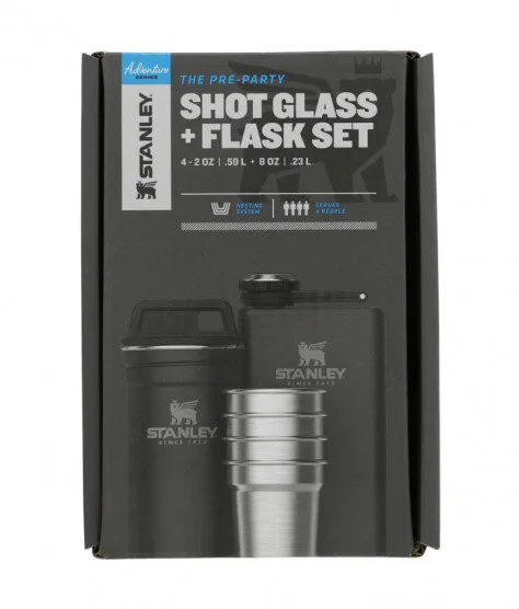 Stanley Pre-Party Shotglass + Flask Pebble | Термос