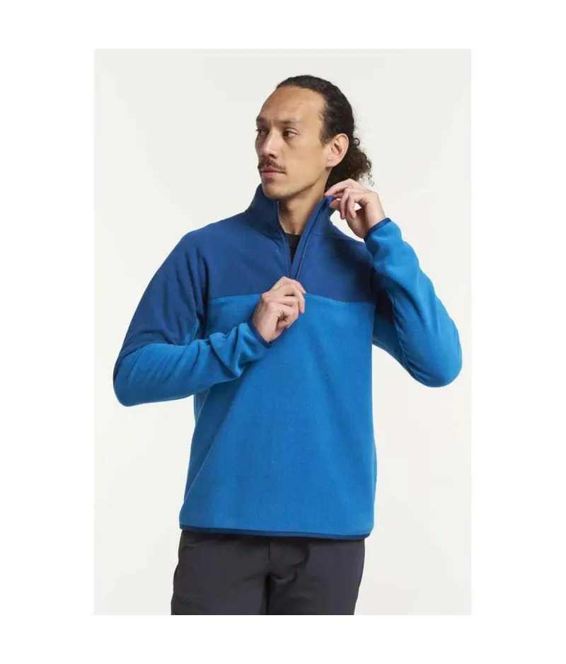 Tenson Himalaya Half Zip Fleece Blue - Men's Hiking Midlayer