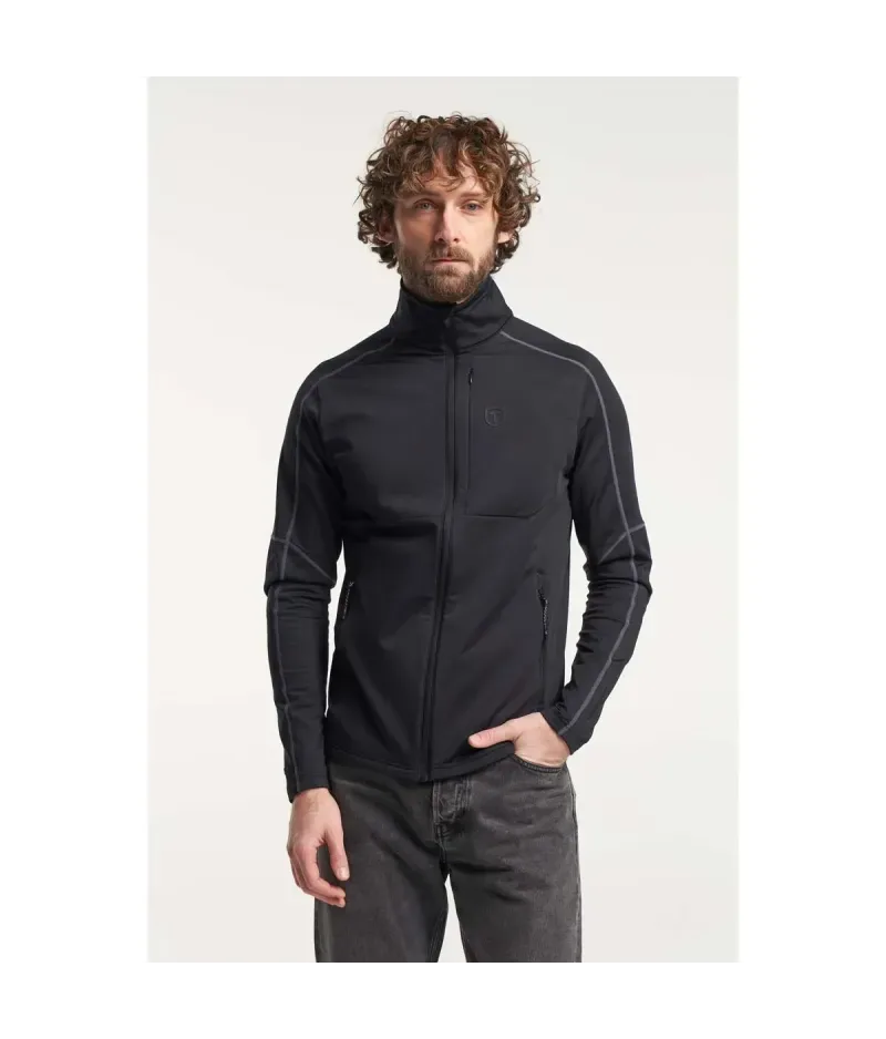 Tenson TXlite Full Zip Black - Men's Hiking Midlayer Tenson TXlite Full Zip Black - Men's Hiking Midlayer