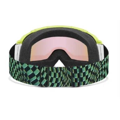Smith Daredevil Electric Left Turn Lime S2 Blue Sensor Mirror – Ski Goggles – view 3