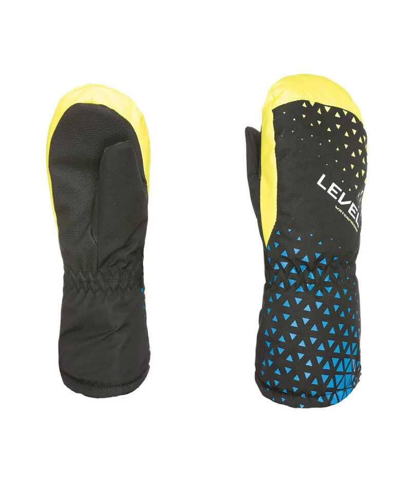 Level Funny Mitt Black-Yellow - Kids' Ski Mittens Level Funny Mitt Black-Yellow - Kids' Ski Mittens