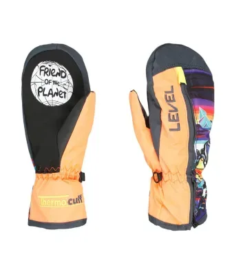 Level Dudy Mitt Orange | Детски ски ръкавици – TrueRiders