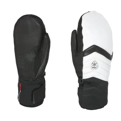 Level Maya Mitt Black-White - Women's Ski Mittens