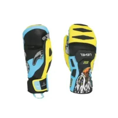 Level SQ CF Yellow-Blue - Men's Ski Gloves