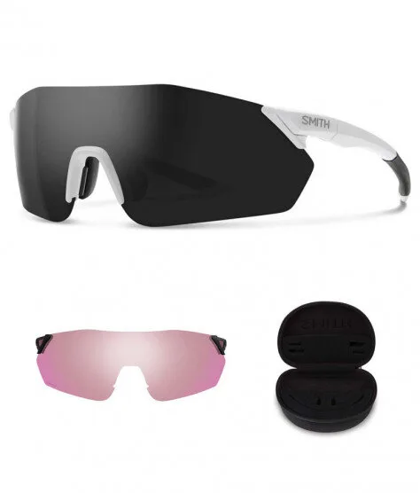 Smith Reverb ChromaPop Matte White Black - Sunglasses