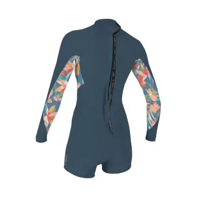 O'Neill Bahia 2/1 Back Zip L/S Spring, PTDTRPCS – Women's Wetsuit – view 2