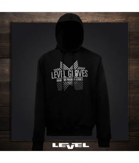 Level Hoodie Black | Суитшърт с качулка – TrueRiders