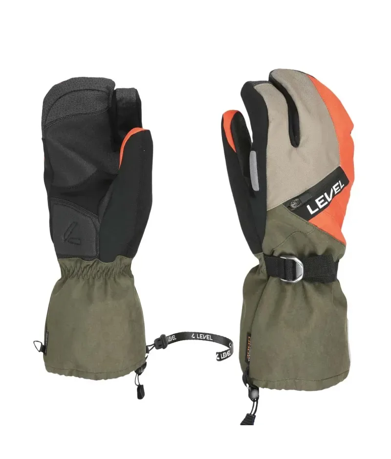 Level Star Trigger Olive Green - Men's Ski Gloves