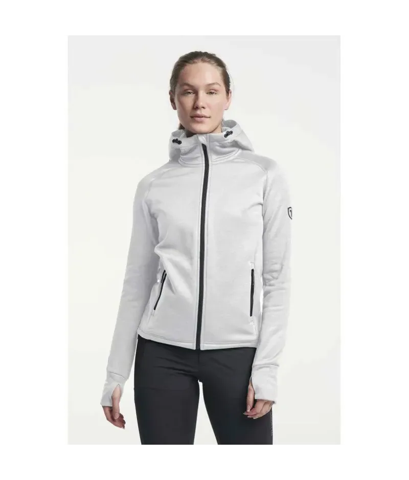 Tenson TXlite Midlayer Zip Light Grey | Дамски суитшърт с качулка