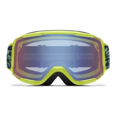 Smith Daredevil Electric Left Turn Lime S2 Blue Sensor Mirror – Ski Goggles – view 2