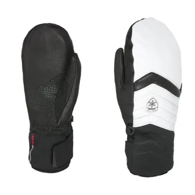 Level Maya Mitt Black-White - Women's Ski Mittens