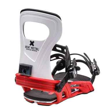 Bent Metal Bolt White/Red 2024 - Men's Snowboard Bindings